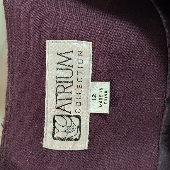 Atrium Blazer size 12 purple plaid - Picture 3 of 4